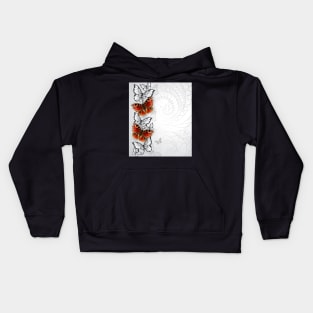 Design with Peacock Butterfly Kids Hoodie